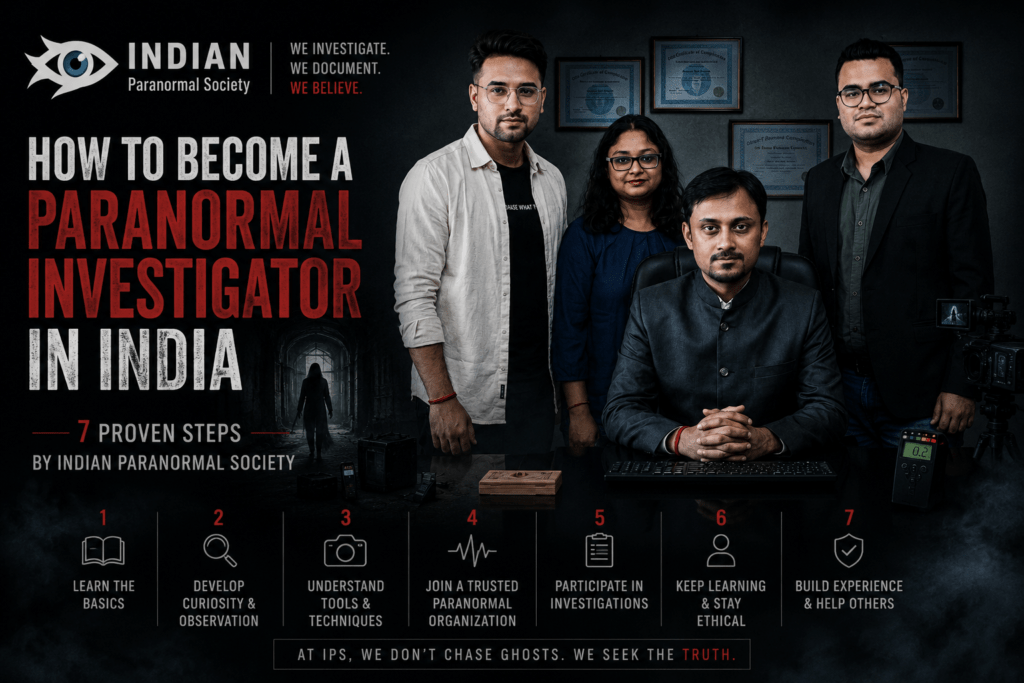 How to become a paranormal investigator in India