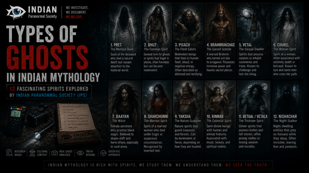 Types of Ghosts in Indian Mythology